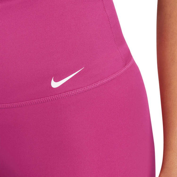 Nike One Womens High-Rise 7 Inch Bike Shorts, Pink, rebel_hi-res