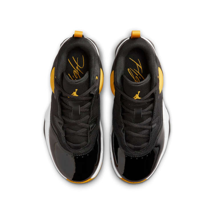 Jordan Stay Loyal 3 GS Basketball Shoes, Black/Yellow, rebel_hi-res