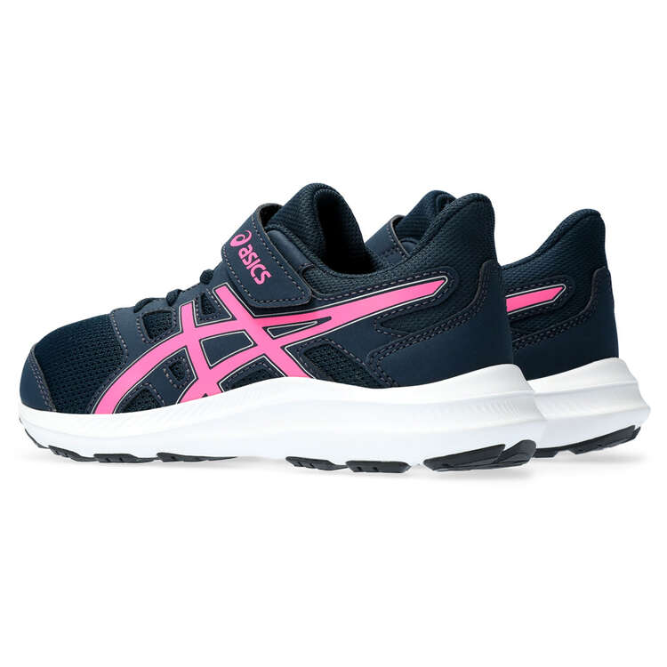 Asics Jolt 4 PS Kids Running Shoes, Navy/Pink, rebel_hi-res
