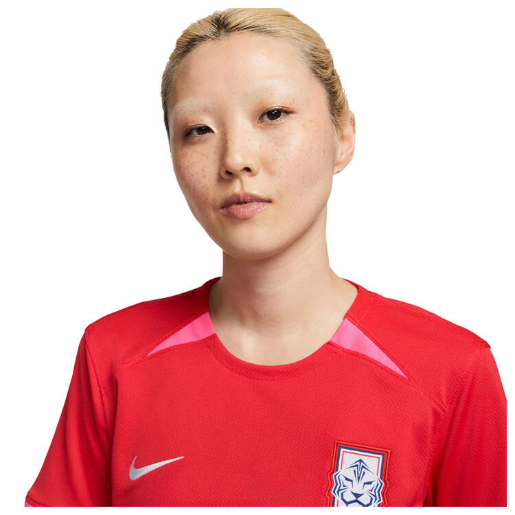 Nike Korea Republic 2023 Womens Stadium Home Dri-FIT Football Jersey, Red, rebel_hi-res