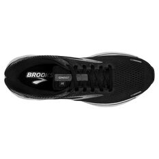 Brooks Ghost 14 Womens Running Shoes, Black/White, rebel_hi-res