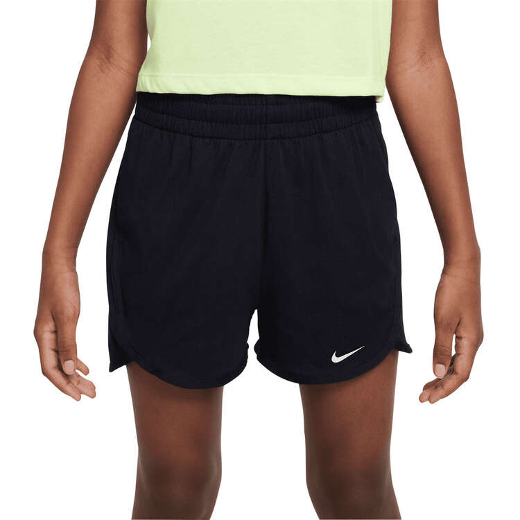 Nike Girls Dri-FIT Breezy High Rise Shorts, Black, rebel_hi-res