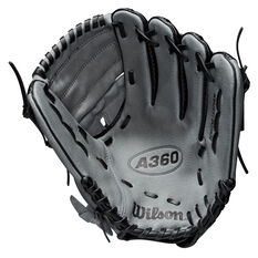 Wilson A360 Right Hand Baseball Glove Silver 12in, Silver, rebel_hi-res