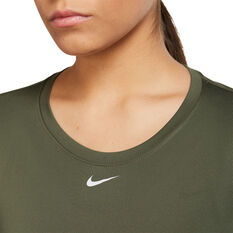 Nike Womens Dri-FIT One Standard Top, Moss, rebel_hi-res