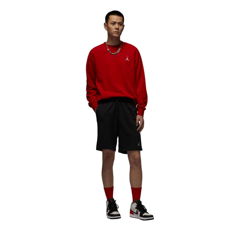 Jordan Mens Essentials Loopback Fleece Shorts, Black, rebel_hi-res