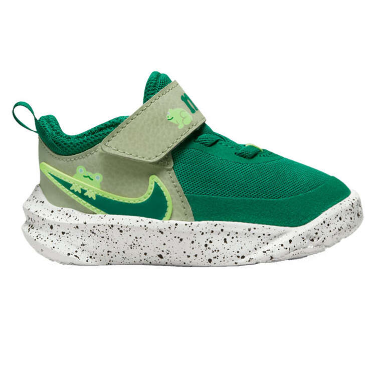 Nike Team Hustle D 10 Toddlers Shoes Green/White US 4, Green/White, rebel_hi-res