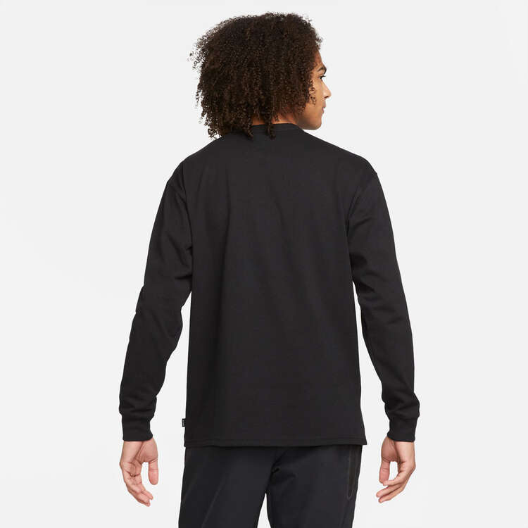 Nike Mens Sportswear Premium Essentials Long Sleeve Tee Black XS, Black, rebel_hi-res
