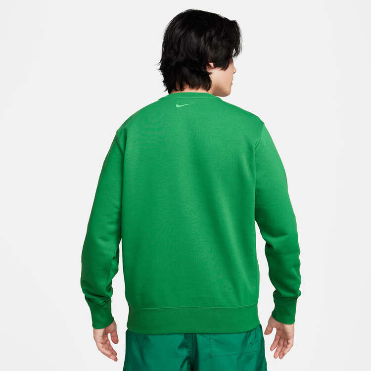 Nike Mens Sportswear French Terry Sweatshirt, Green, rebel_hi-res