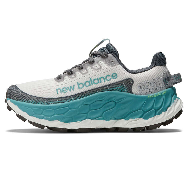 New Balance Fresh Foam More V3 Womens Trail Running Shoes, White, rebel_hi-res