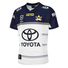 North Queensland Cowboys 2022 Mens Away Jersey White S, White, rebel_hi-res