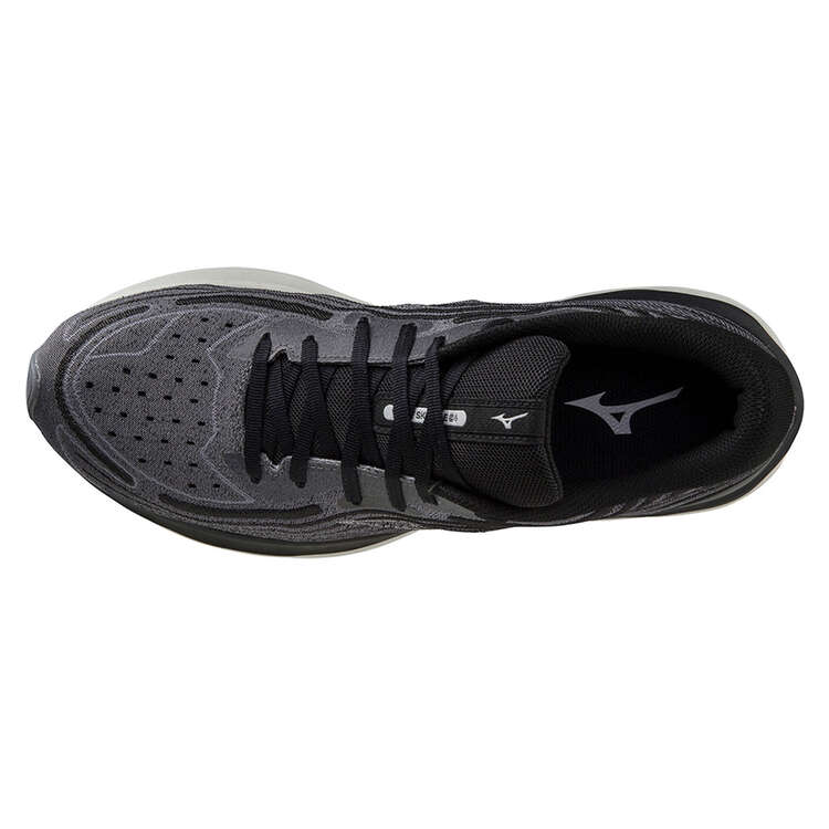 Mizuno Wave Skyrise 4 Mens Running Shoes, Black/Grey, rebel_hi-res