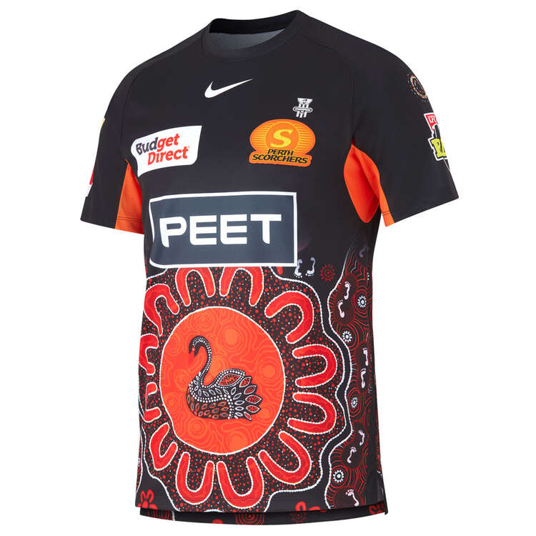 Nike Mens Perth Scorchers 2023/24 Indigenous Cricket Shirt, , rebel_hi-res