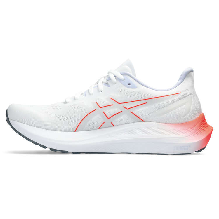 Asics GT 2000 12 Womens Running Shoes, White/Red, rebel_hi-res