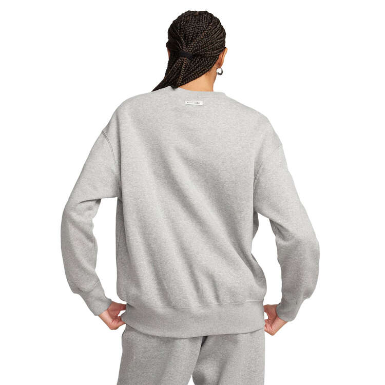 Nike Womens Phoenix Fleece Oversized Logo Hoodie Grey XS, Grey, rebel_hi-res