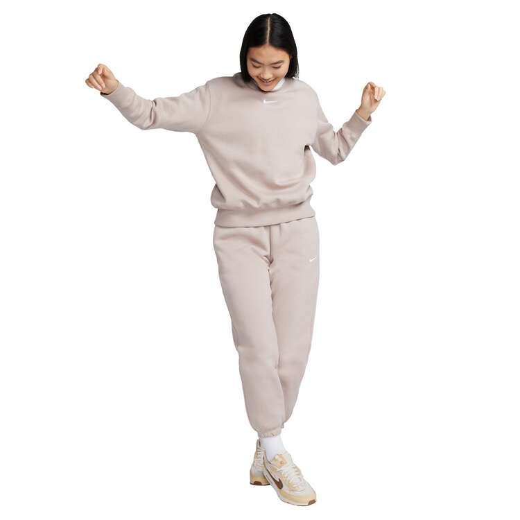 Nike Womens Sportswear Phoenix Fleece High Waisted Oversized Sweatpants  Beige XL