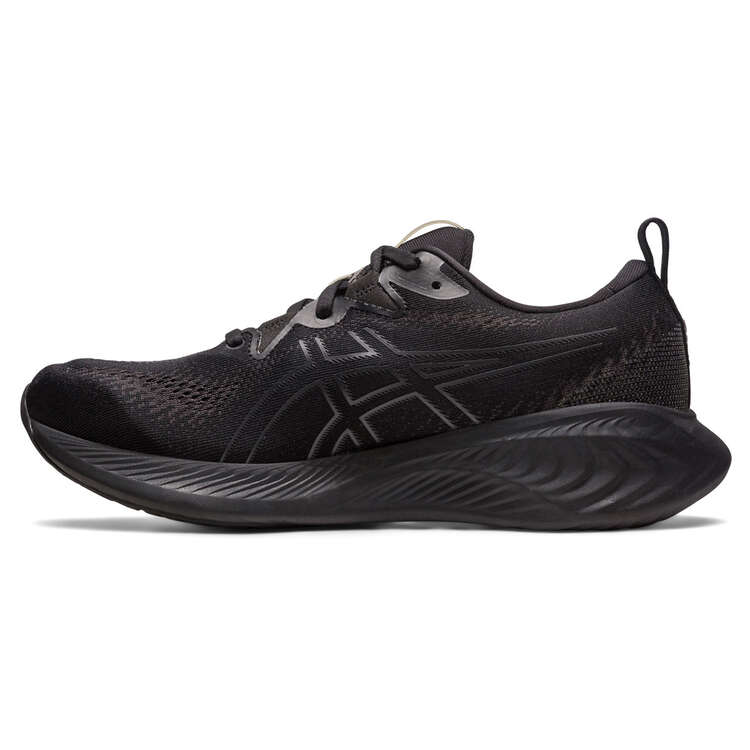 Asics GEL Cumulus 25 Mens Running Shoes Black/Grey US 7, Black/Grey, rebel_hi-res