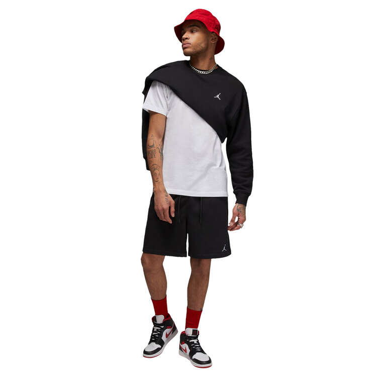 Jordan Mens Essentials Fleece Shorts, Black, rebel_hi-res