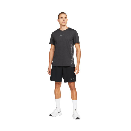 Nike Pro Mens Dri-FIT Burnout 2.0 Training Tee, Black, rebel_hi-res