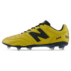 New Balance 442 v2 Pro Football Boots, Gold/Black, rebel_hi-res