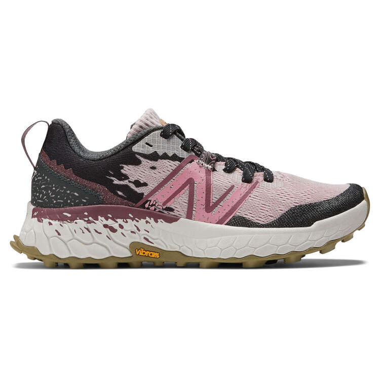 New Balance Fresh Foam X Hierro v7 Womens Trail Running Shoes, Pink/White, rebel_hi-res