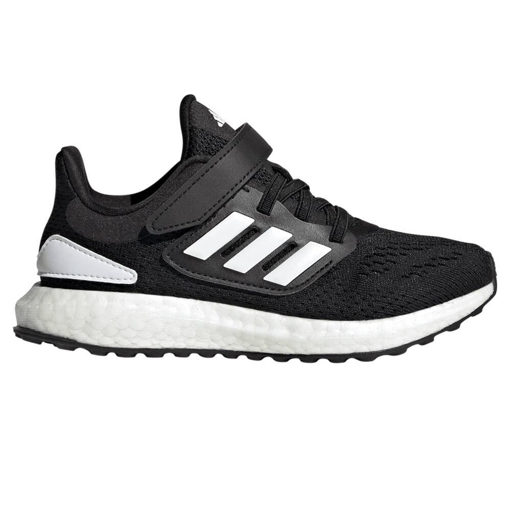 adidas Pureboost 22 PS Kids Running Shoes Black/White US 2 | Rebel Sport