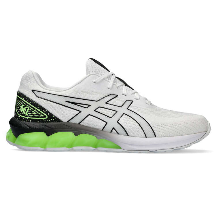 Asics GEL Quantum 180 7 Mens Casual Shoes White/Green US 7, White/Green, rebel_hi-res