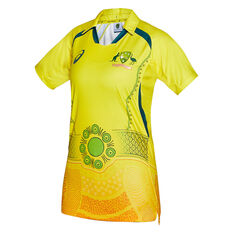 Cricket Australia 2021/22 Womens Indigenous Replica Shirt, Yellow, rebel_hi-res