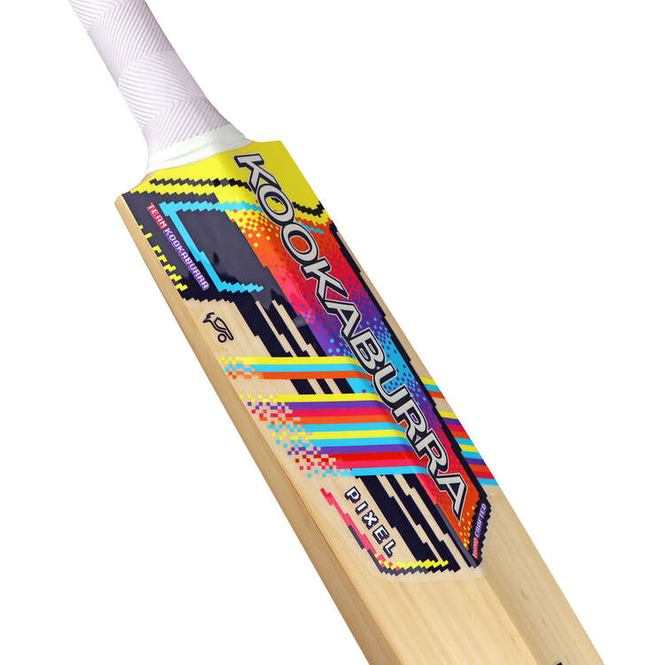 Kookaburra Pixel Mega Junior Cricket Bat, Tan/Yellow, rebel_hi-res