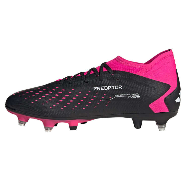 adidas Predator Accuracy .3 SG Football Boots Black/White US Mens 8.5 / Womens 9.5, Black/White, rebel_hi-res
