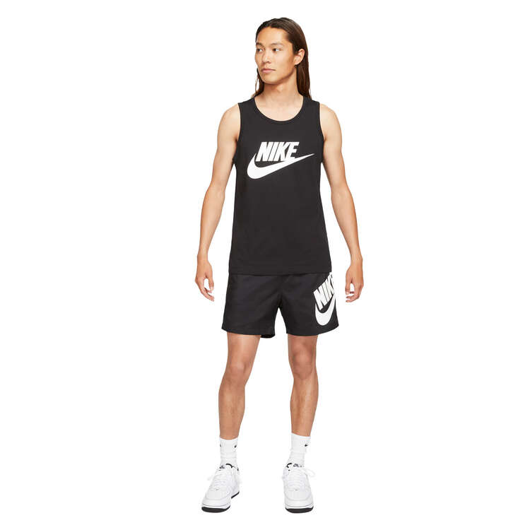 Nike Mens Sportswear Icon Futura Tank, Black, rebel_hi-res