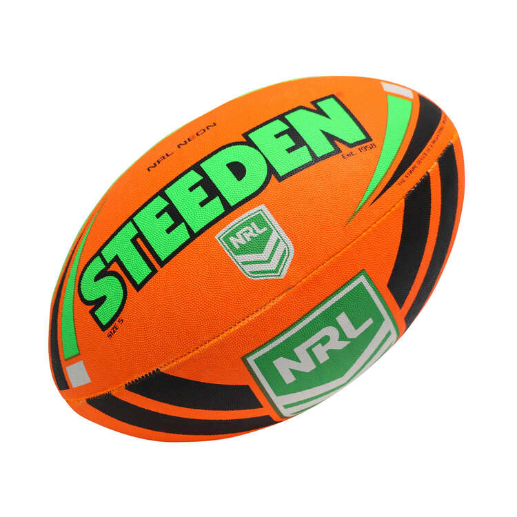 Steeden NRL Neon Supporter Ball Size 5, , rebel_hi-res