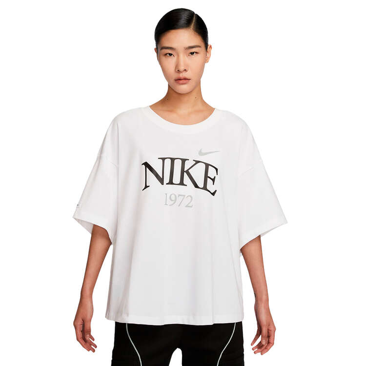 Nike Womens Sportswear Boxy Tee White XL, White, rebel_hi-res