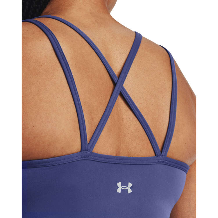 Under Armour Womens Meridian Fitted Tank, Purple, rebel_hi-res