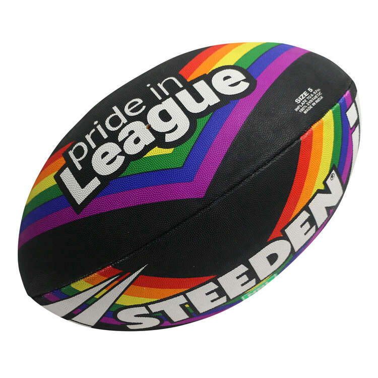 Steeden NRL Pride in League Supporter Ball Size 5, , rebel_hi-res