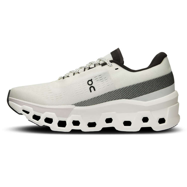 On Cloudmonster 2 Womens Running Shoes White/Black US 6, White/Black, rebel_hi-res