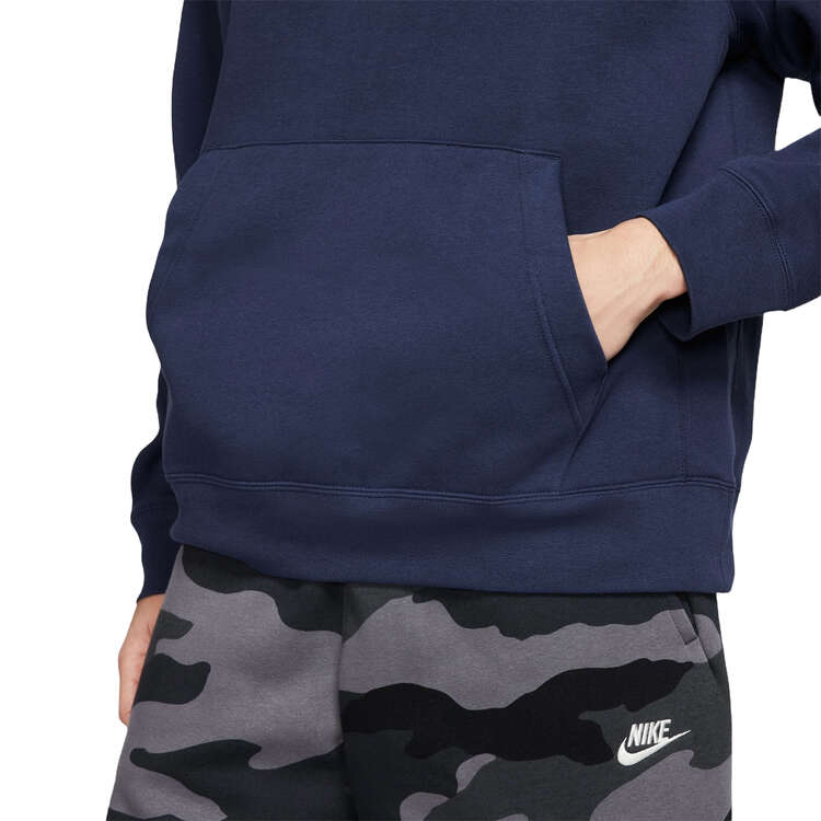 Nike Mens Sportswear Club Fleece Pullover Hoodie, Navy/White, rebel_hi-res