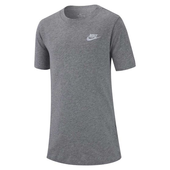 Nike Sportwear Boys Futura Tee, Grey / White, rebel_hi-res