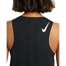 Nike Womens AeroSwift Running Tank Black XS, Black, rebel_hi-res