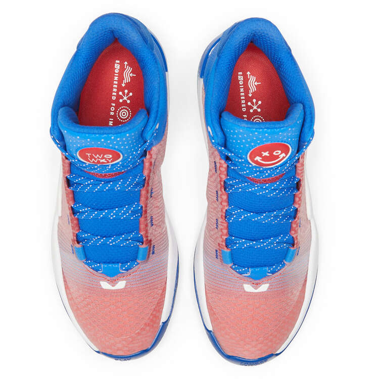 New Balance Two WXY 2 Basketball Shoes, Blue/Red, rebel_hi-res