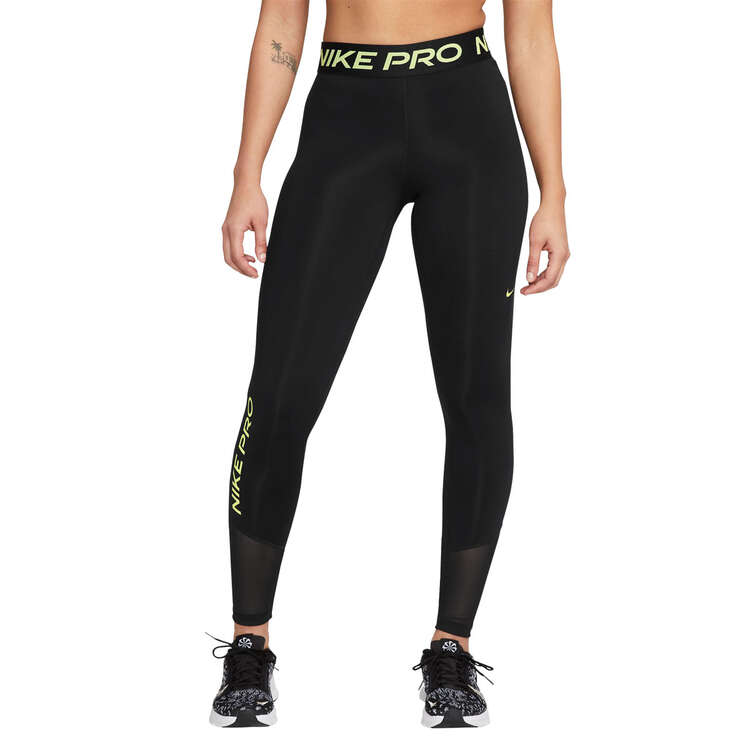 Nike Pro Womens Mid-Rise Tights Black XL