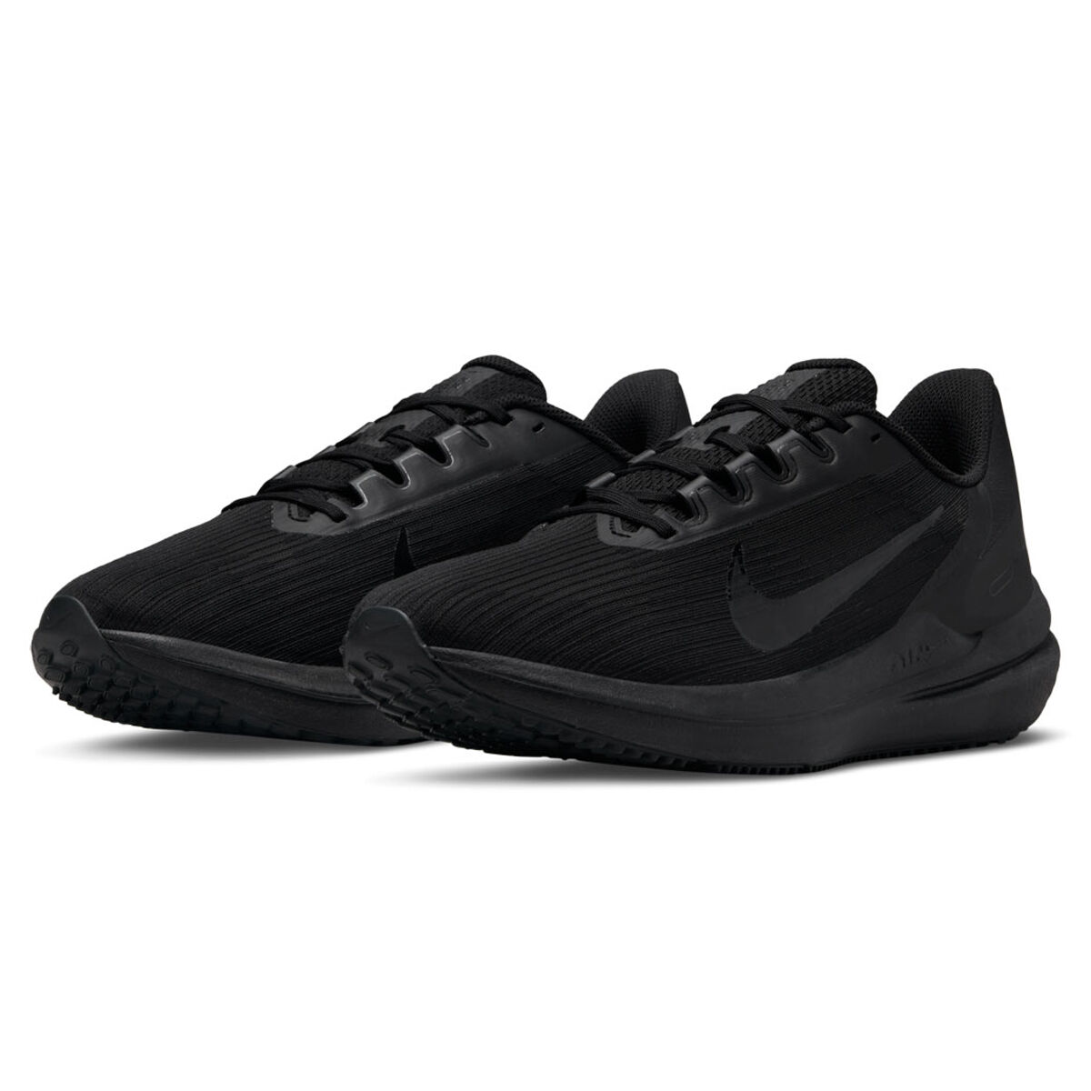 Mens Air Winflo 9 Running Shoes in Black/Black Size 8.0 Finish Line Men Sport & Swimwear Sportswear Sports Shoes Running 