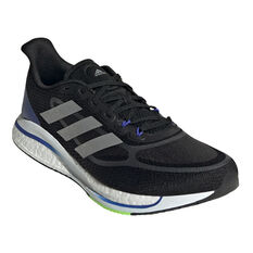 adidas Supernova+ Mens Running Shoes, Black/Silver, rebel_hi-res