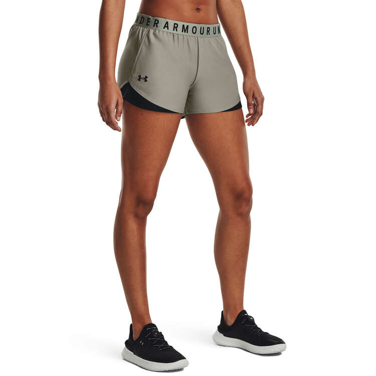 Under Armour Womens Play Up 3.0 Shorts, Green, rebel_hi-res