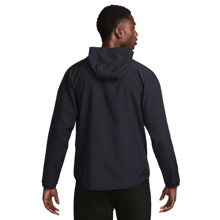 Nike Mens Form Dri-FIT Hooded Versatile Jacket, Black/Silver, rebel_hi-res
