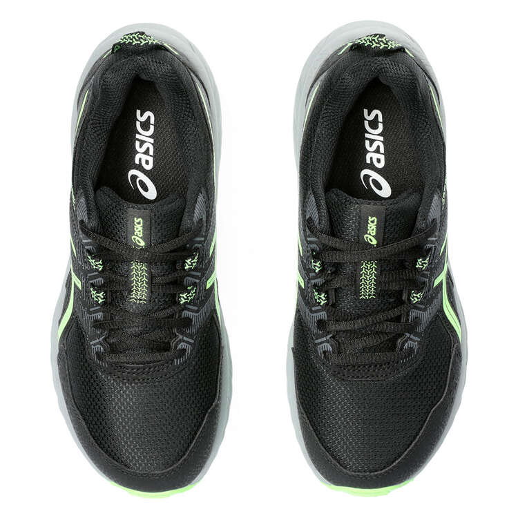 Asics GEL Venture 9 GS Kids Casual Shoes, Black/Green, rebel_hi-res