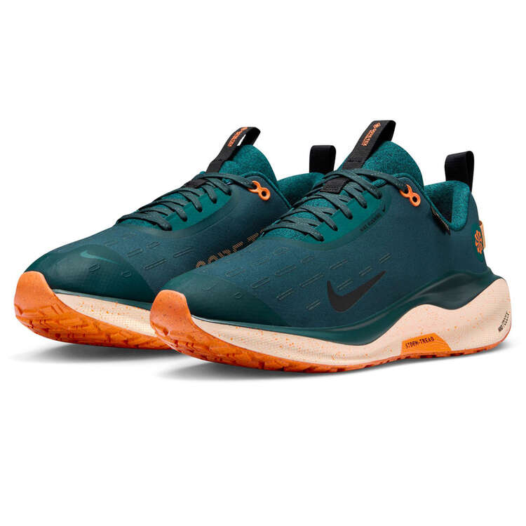 Nike InfinityRN 4 Mens Running Shoes Green/Orange US 8, Green/Orange, rebel_hi-res
