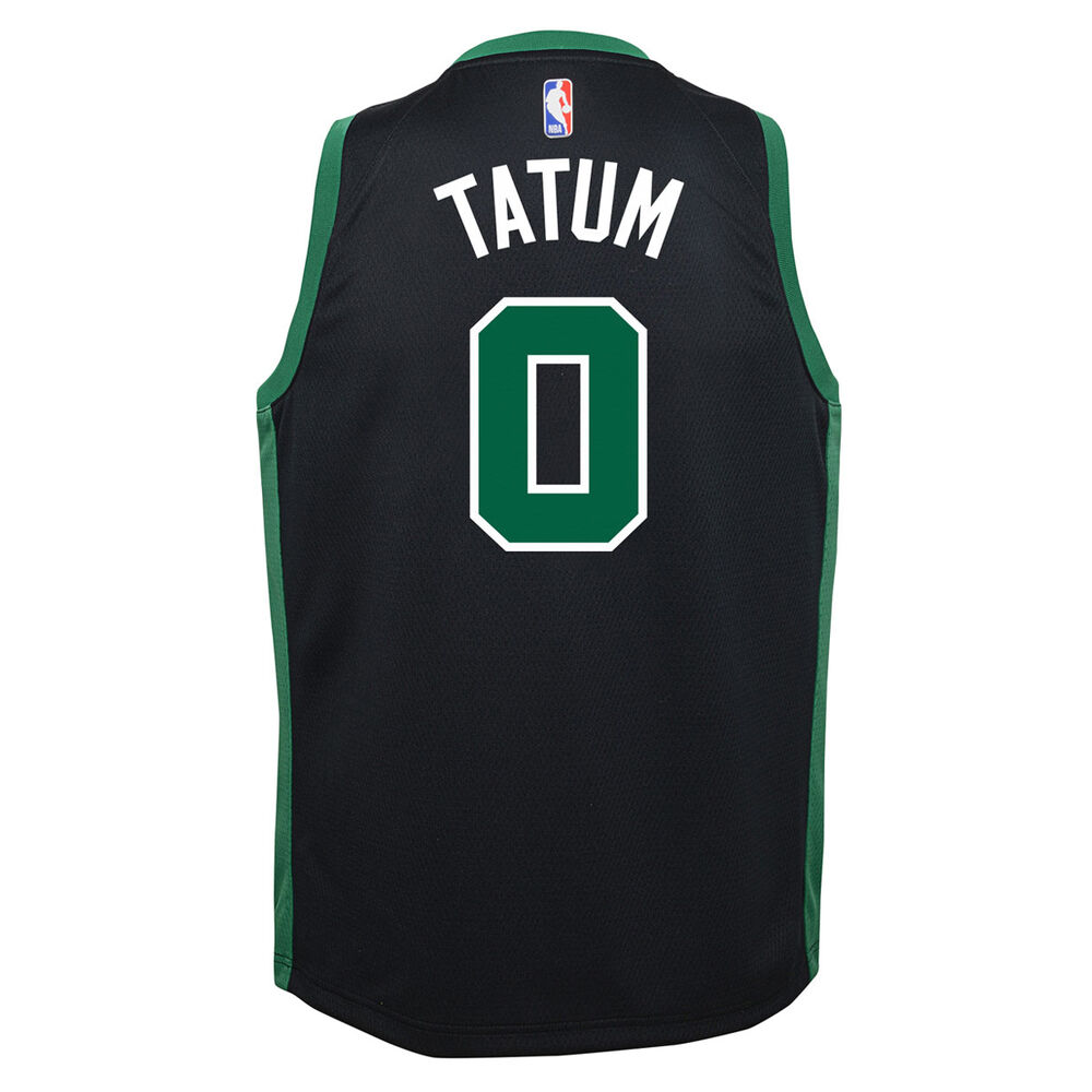 Jordan Boston Celtics Jayson Tatum Kids Statement Swingman Jersey Black ...