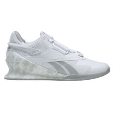 Reebok Legacy Lifter 2 Womens Training Shoes White/Grey US 6, White/Grey, rebel_hi-res