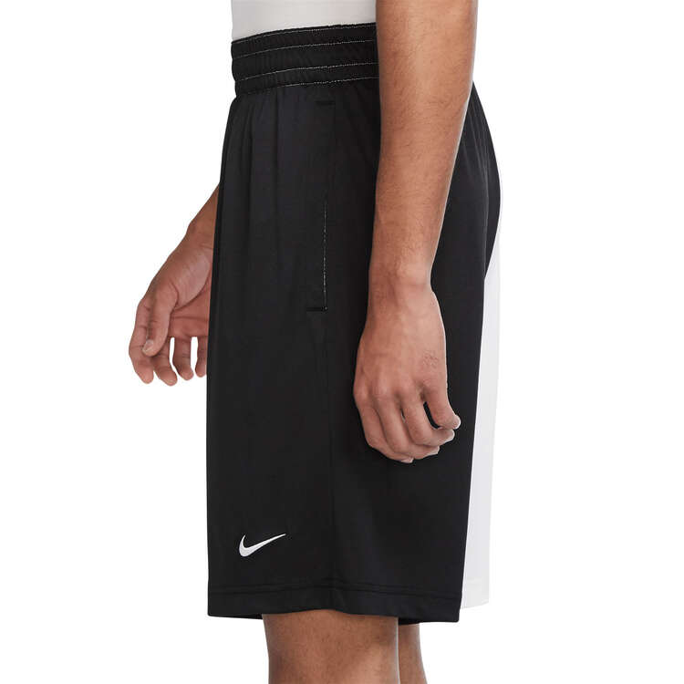 Nike Starting Five Mens Basketball Shorts, Black/White, rebel_hi-res