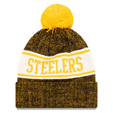 Pittsburgh Steelers New Era Pom Knit Beanie, , rebel_hi-res